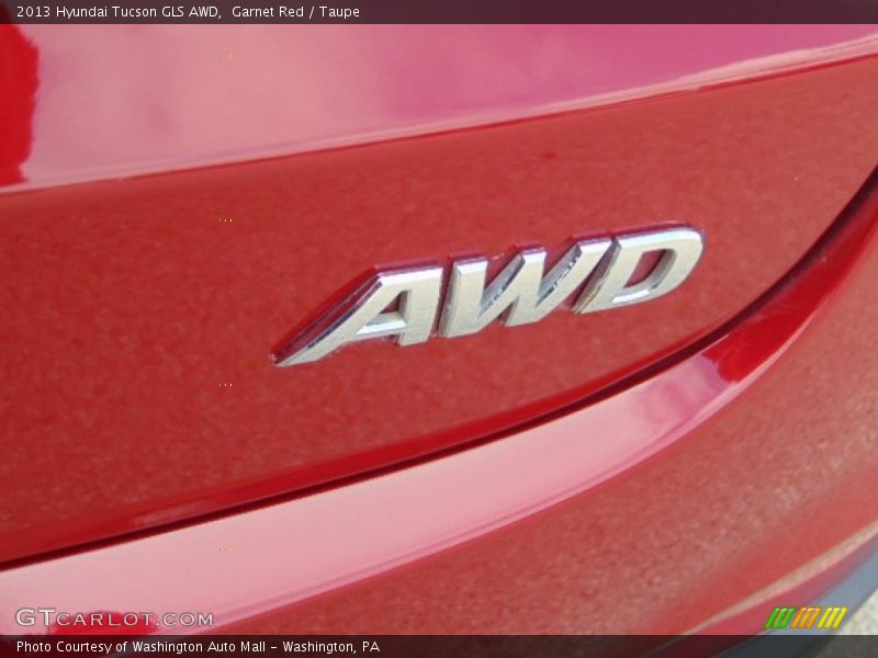Garnet Red / Taupe 2013 Hyundai Tucson GLS AWD