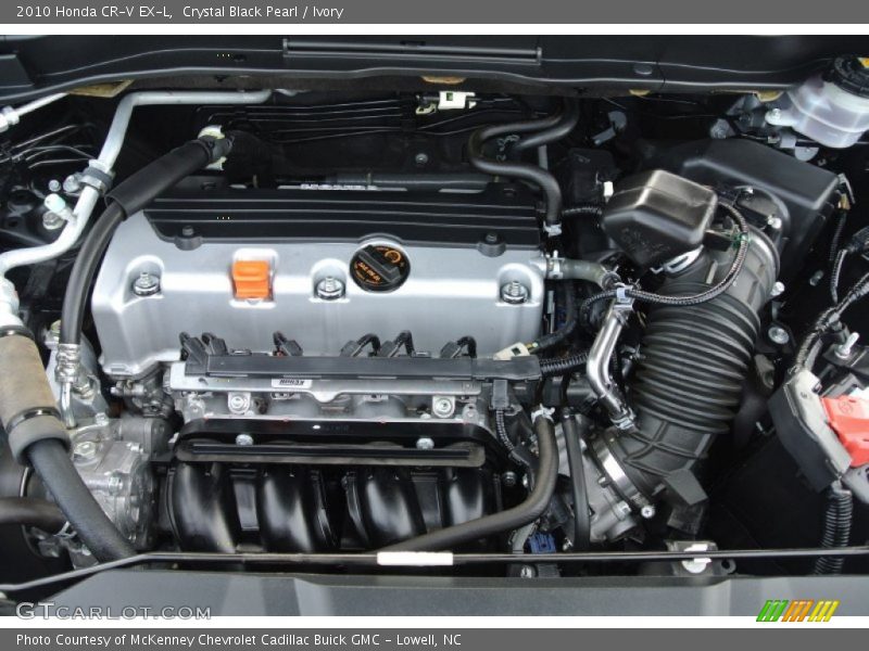 Crystal Black Pearl / Ivory 2010 Honda CR-V EX-L