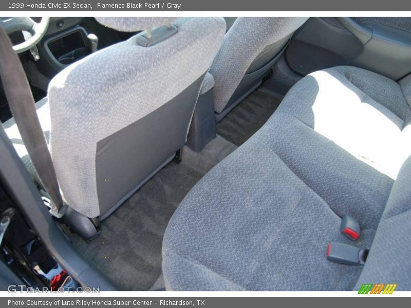 Flamenco Black Pearl / Gray 1999 Honda Civic EX Sedan