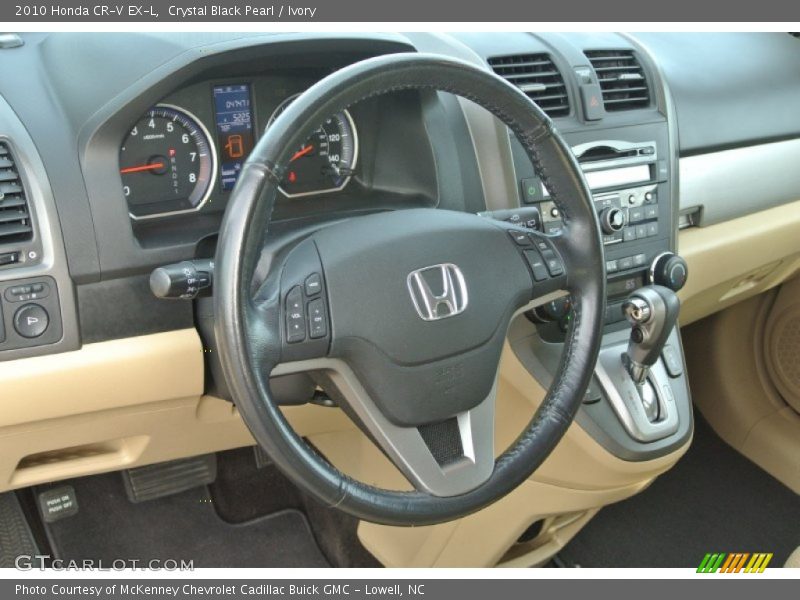 Crystal Black Pearl / Ivory 2010 Honda CR-V EX-L