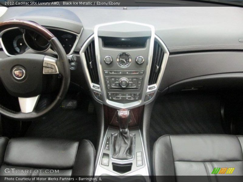 Black Ice Metallic / Ebony/Ebony 2012 Cadillac SRX Luxury AWD