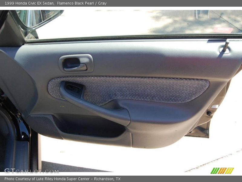 Flamenco Black Pearl / Gray 1999 Honda Civic EX Sedan