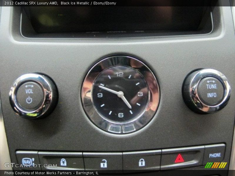 Black Ice Metallic / Ebony/Ebony 2012 Cadillac SRX Luxury AWD