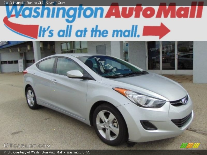 Silver / Gray 2013 Hyundai Elantra GLS