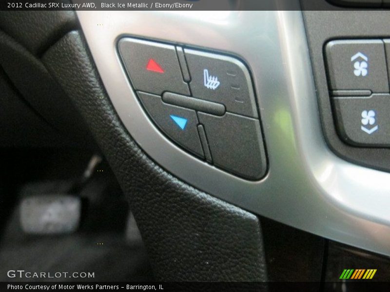 Black Ice Metallic / Ebony/Ebony 2012 Cadillac SRX Luxury AWD