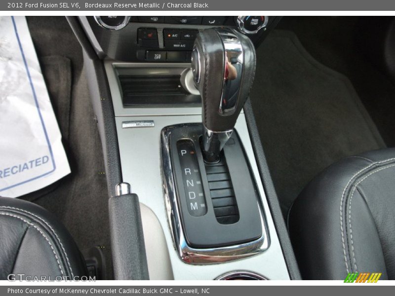Bordeaux Reserve Metallic / Charcoal Black 2012 Ford Fusion SEL V6