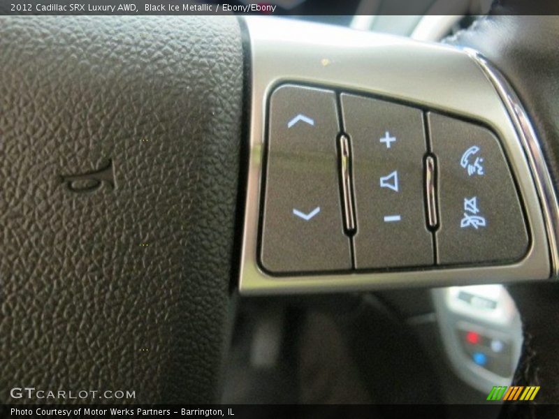 Black Ice Metallic / Ebony/Ebony 2012 Cadillac SRX Luxury AWD