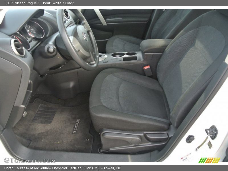Pearl White / Black 2012 Nissan Rogue S