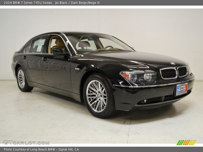 Jet Black / Dark Beige/Beige III 2004 BMW 7 Series 745Li Sedan