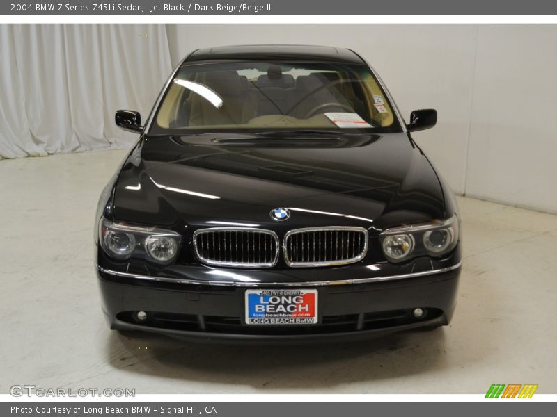 Jet Black / Dark Beige/Beige III 2004 BMW 7 Series 745Li Sedan