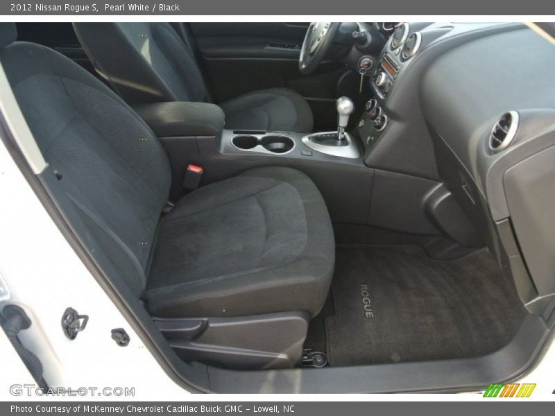 Pearl White / Black 2012 Nissan Rogue S