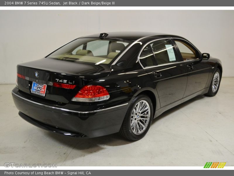Jet Black / Dark Beige/Beige III 2004 BMW 7 Series 745Li Sedan