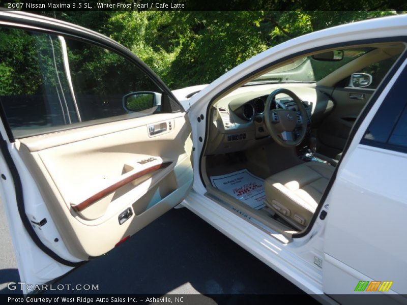 Winter Frost Pearl / Cafe Latte 2007 Nissan Maxima 3.5 SL