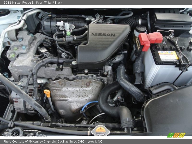 Pearl White / Black 2012 Nissan Rogue S