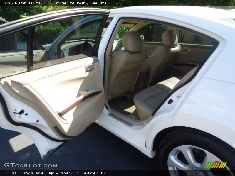 Winter Frost Pearl / Cafe Latte 2007 Nissan Maxima 3.5 SL