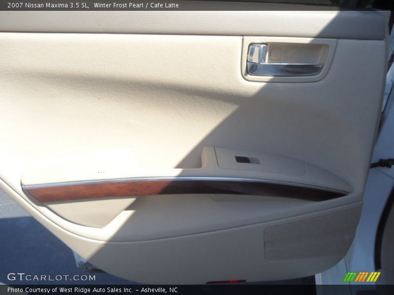 Winter Frost Pearl / Cafe Latte 2007 Nissan Maxima 3.5 SL