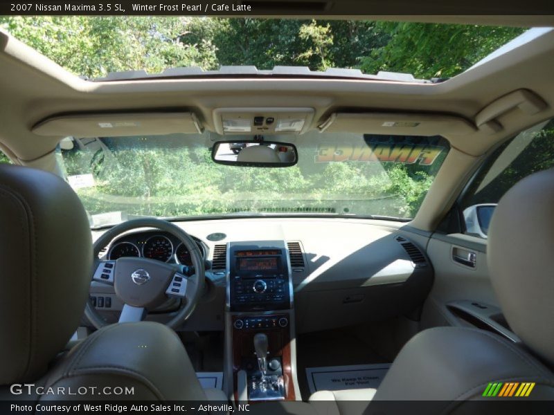 Winter Frost Pearl / Cafe Latte 2007 Nissan Maxima 3.5 SL