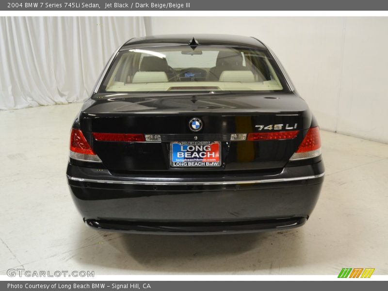 Jet Black / Dark Beige/Beige III 2004 BMW 7 Series 745Li Sedan