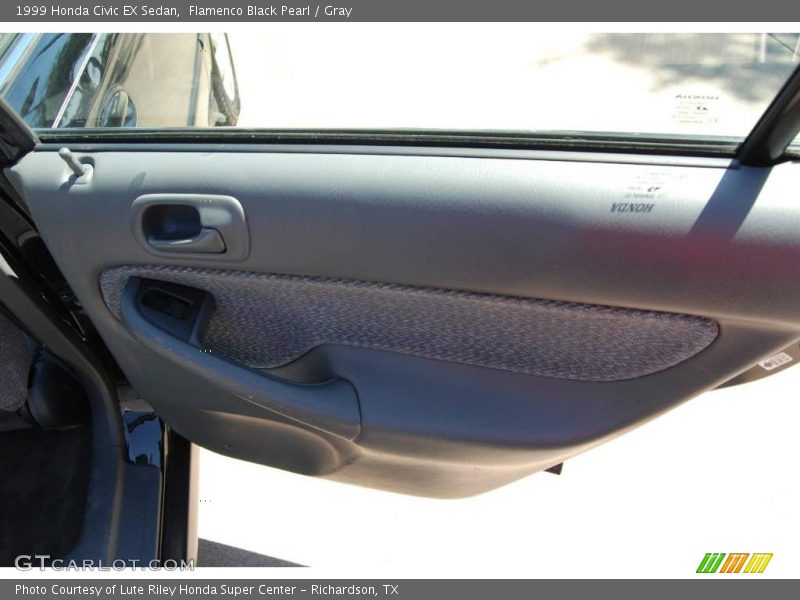 Flamenco Black Pearl / Gray 1999 Honda Civic EX Sedan