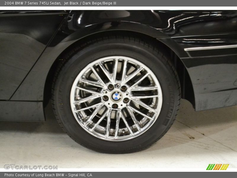 Jet Black / Dark Beige/Beige III 2004 BMW 7 Series 745Li Sedan