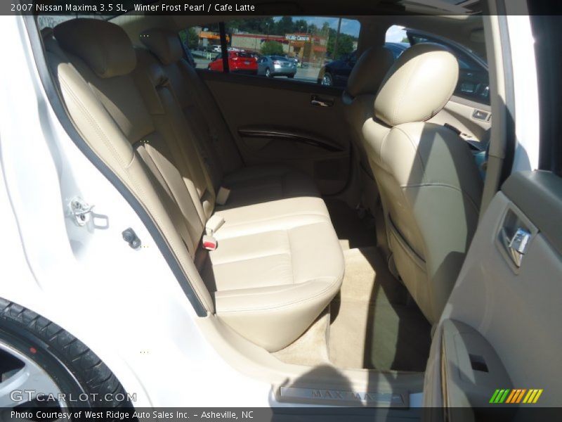 Winter Frost Pearl / Cafe Latte 2007 Nissan Maxima 3.5 SL