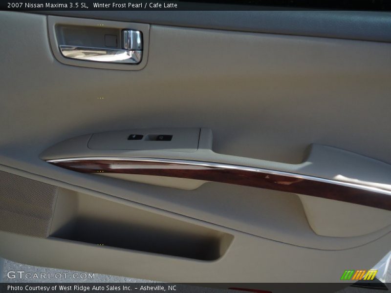 Winter Frost Pearl / Cafe Latte 2007 Nissan Maxima 3.5 SL