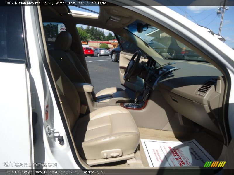 Winter Frost Pearl / Cafe Latte 2007 Nissan Maxima 3.5 SL