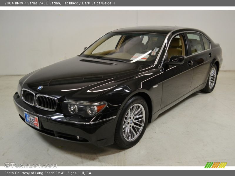 Jet Black / Dark Beige/Beige III 2004 BMW 7 Series 745Li Sedan