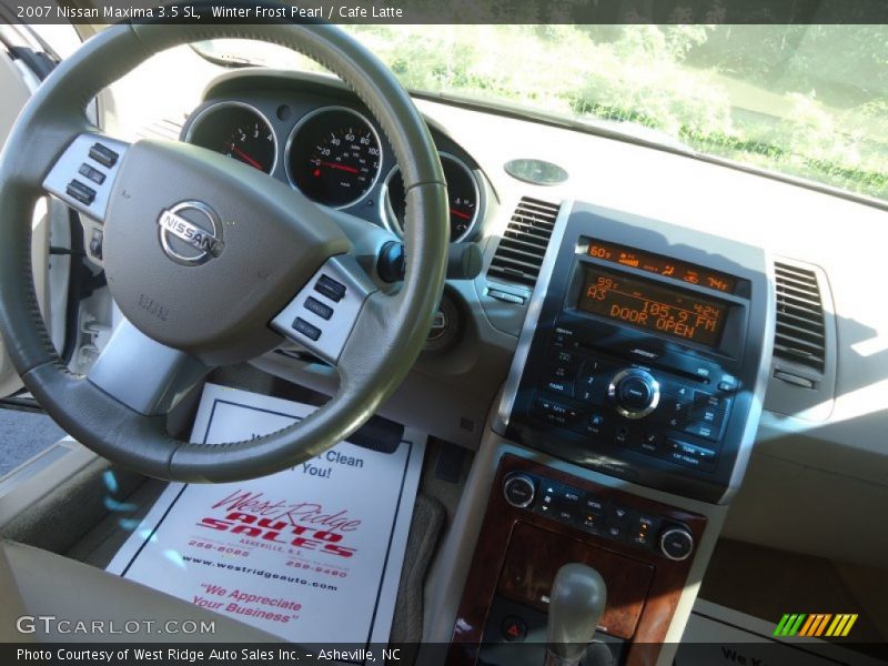 Winter Frost Pearl / Cafe Latte 2007 Nissan Maxima 3.5 SL