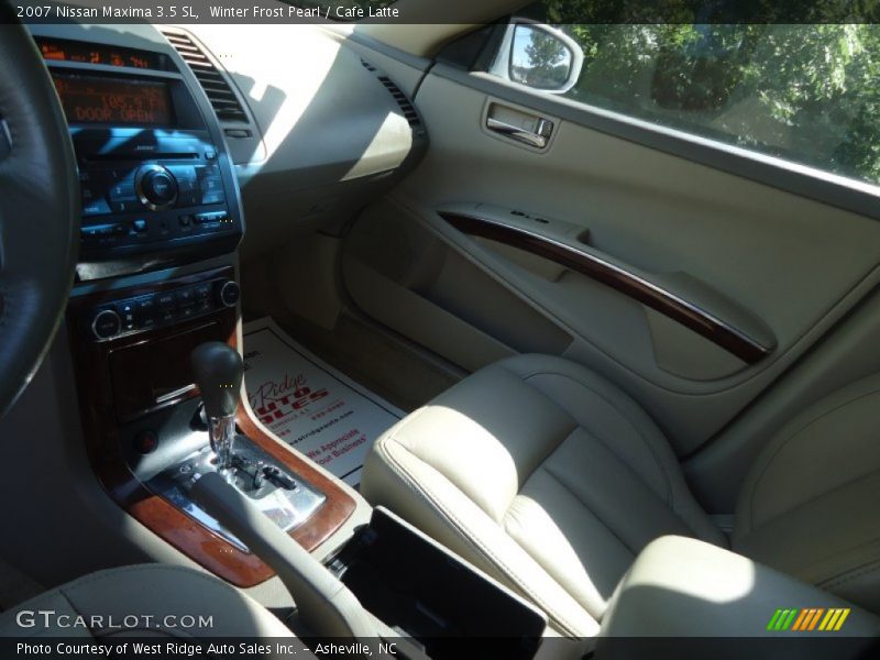 Winter Frost Pearl / Cafe Latte 2007 Nissan Maxima 3.5 SL