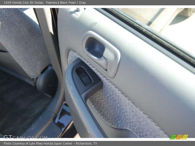 Flamenco Black Pearl / Gray 1999 Honda Civic EX Sedan