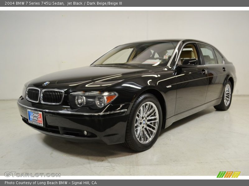 Jet Black / Dark Beige/Beige III 2004 BMW 7 Series 745Li Sedan