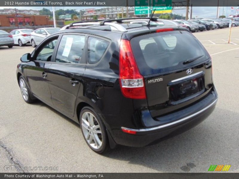 Black Noir Pearl / Black 2012 Hyundai Elantra SE Touring