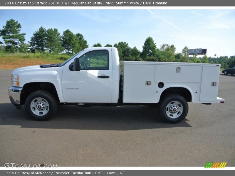 Summit White / Dark Titanium 2014 Chevrolet Silverado 2500HD WT Regular Cab Utility Truck