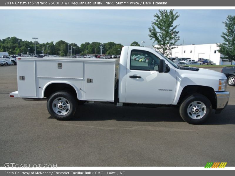Summit White / Dark Titanium 2014 Chevrolet Silverado 2500HD WT Regular Cab Utility Truck
