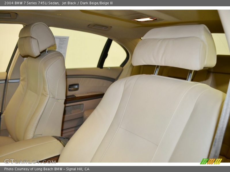 Jet Black / Dark Beige/Beige III 2004 BMW 7 Series 745Li Sedan