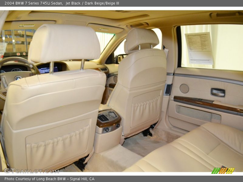 Jet Black / Dark Beige/Beige III 2004 BMW 7 Series 745Li Sedan