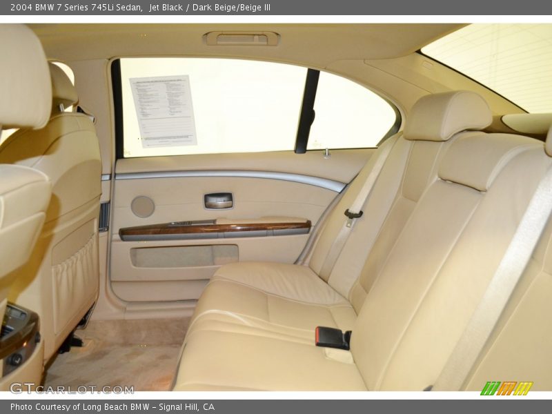 Jet Black / Dark Beige/Beige III 2004 BMW 7 Series 745Li Sedan