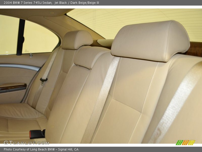 Jet Black / Dark Beige/Beige III 2004 BMW 7 Series 745Li Sedan