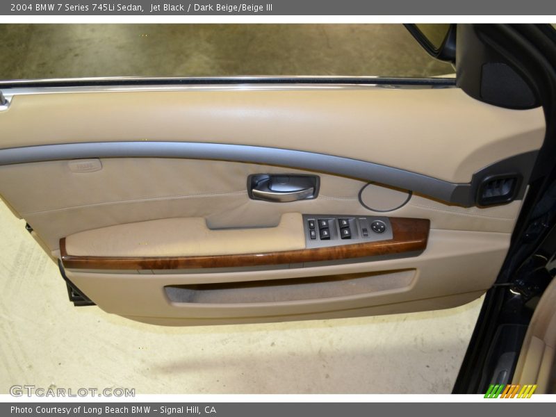 Jet Black / Dark Beige/Beige III 2004 BMW 7 Series 745Li Sedan