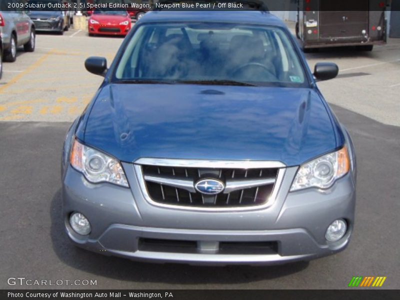 Newport Blue Pearl / Off Black 2009 Subaru Outback 2.5i Special Edition Wagon