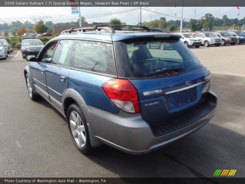 Newport Blue Pearl / Off Black 2009 Subaru Outback 2.5i Special Edition Wagon