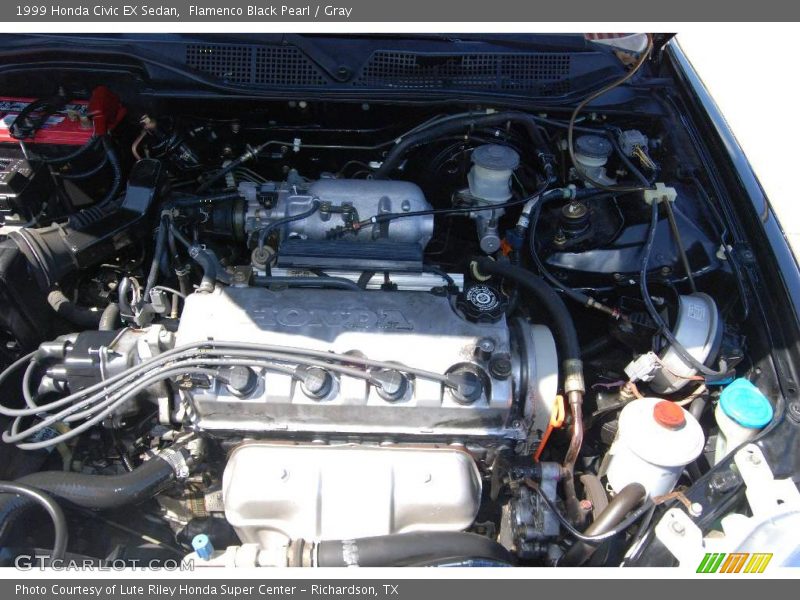 Flamenco Black Pearl / Gray 1999 Honda Civic EX Sedan