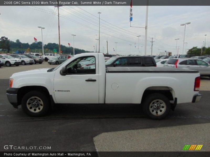 Summit White / Dark Titanium 2008 GMC Sierra 1500 Work Truck Regular Cab