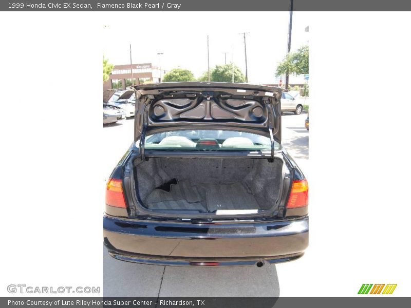 Flamenco Black Pearl / Gray 1999 Honda Civic EX Sedan