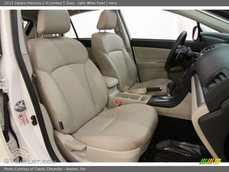 Satin White Pearl / Ivory 2013 Subaru Impreza 2.0i Limited 5 Door