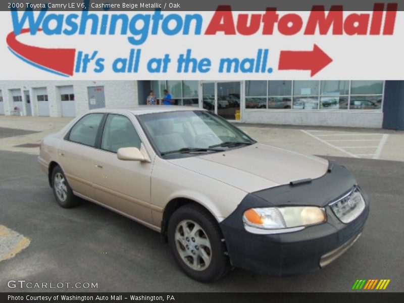 Cashmere Beige Metallic / Oak 2000 Toyota Camry LE V6