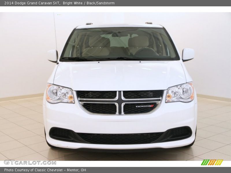 Bright White / Black/Sandstorm 2014 Dodge Grand Caravan SXT