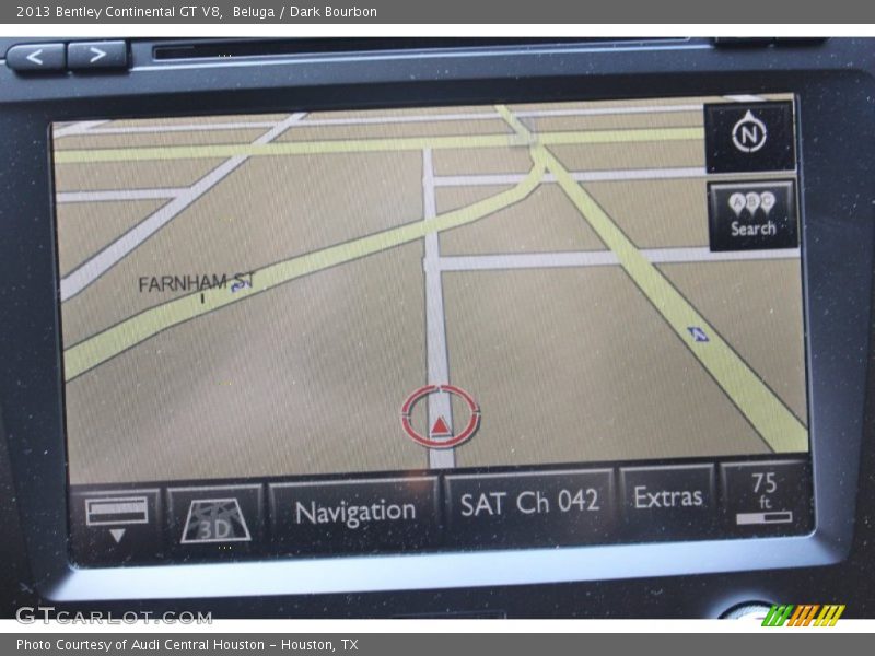 Navigation of 2013 Continental GT V8 