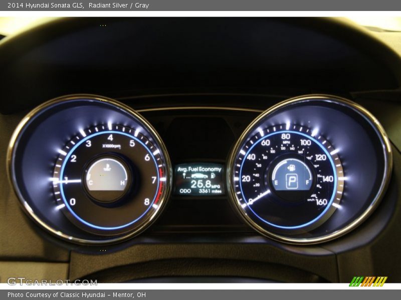Radiant Silver / Gray 2014 Hyundai Sonata GLS
